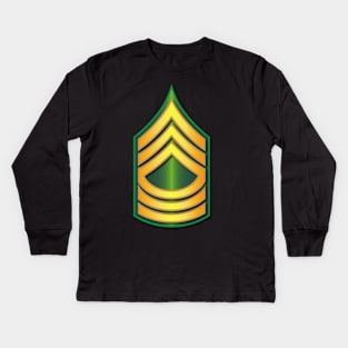 Army - Master Sergeant - E8 Kids Long Sleeve T-Shirt